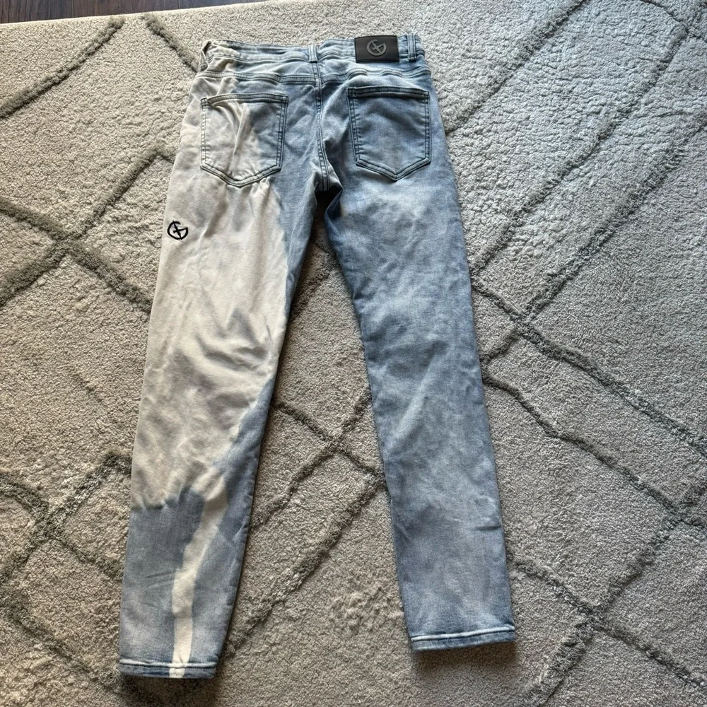 GALA jeans ACCOMPLICE DENIM LIGHT WASH slim leg red black 32
